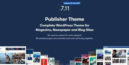 Publisher Theme GPL v7.11.0 – Magazine Blog Newspaper and Review