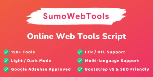 SumoWebTools – Online Web Tools Script Download