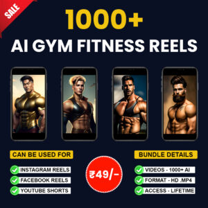 1000+ AI Gym Fitness Reels Bundle