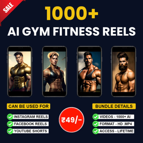 1000+ AI Gym Fitness Reels Bundle