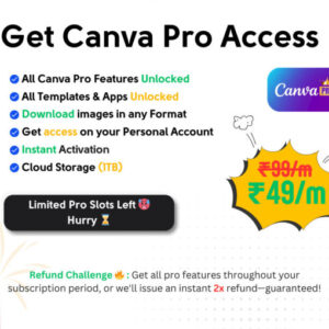 Canva Pro Subscription Cheap Price – ₹49/Month