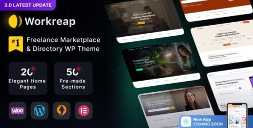Workreap 3.3.1 – Freelance Marketplace WordPress ThemeEduma WordPress Theme
