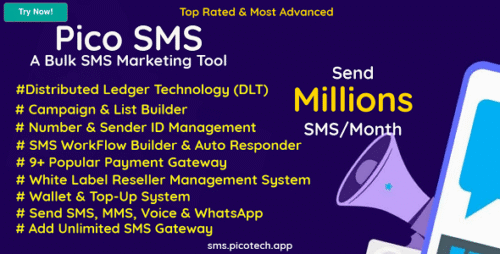PicoSMS – Best Bulk SMS Marketing Tool for Businesses